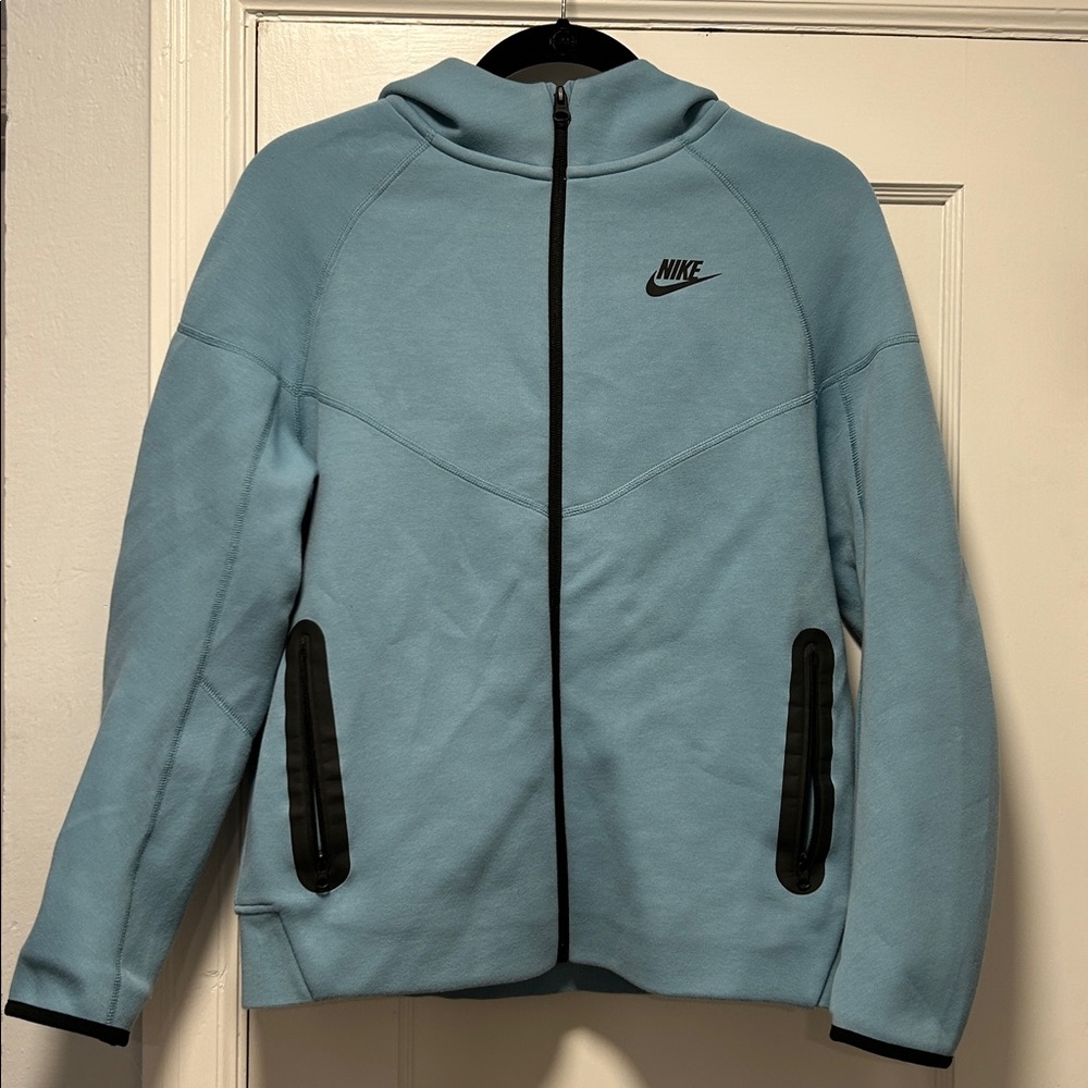 Boys Nike Tech Hoodie - light blue